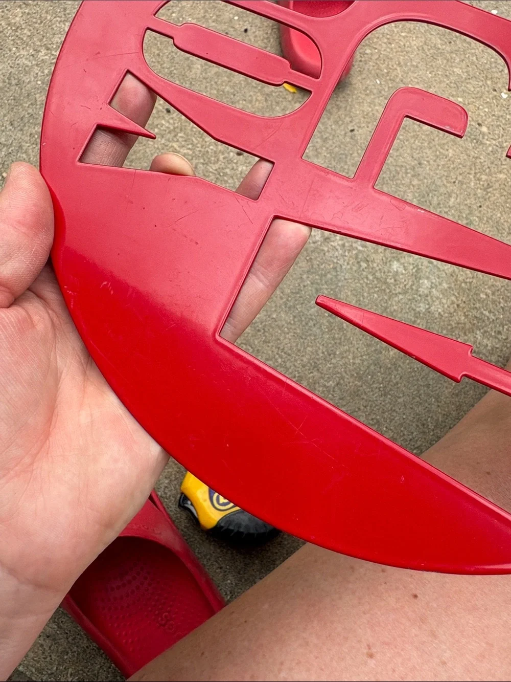 Red 'YOU ARE HERE' Metal Sign